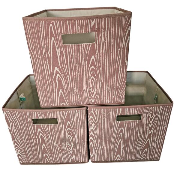 3 Pc Lot - Target Exclusive Pillowfort - Open Cube Storage Bin Organizer 2017 - Picture 1 of 11